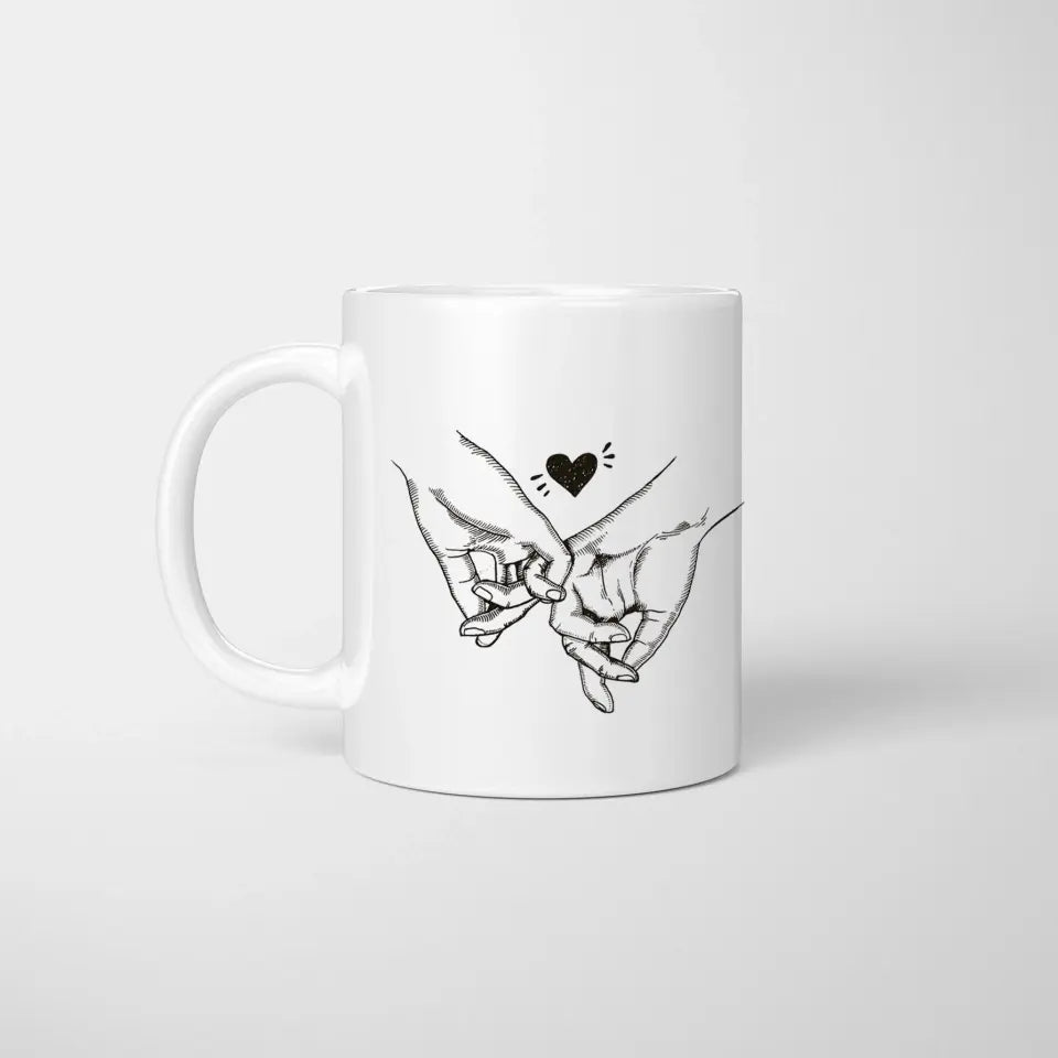 Happy family - personalized mug (1-4 children)