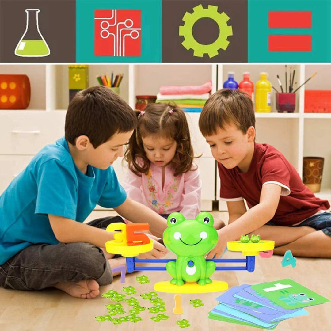 Zählender Froschspielzeug: Lustiges Lernwerkzeug für Zahlen und mathematische Fähigkeiten