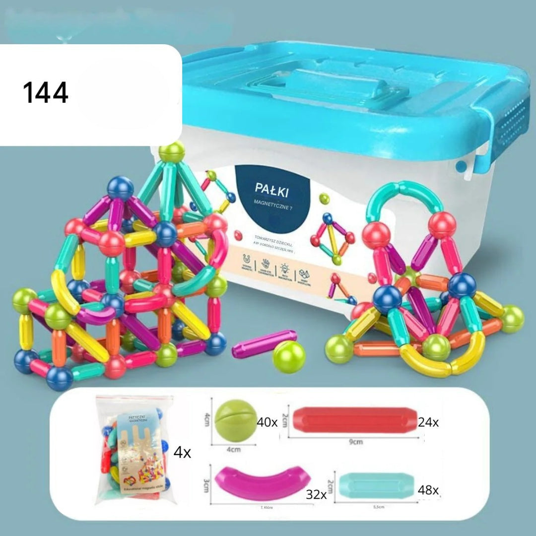 Magnetische Baustäbe - Kreatives Konstruktionsspielzeug