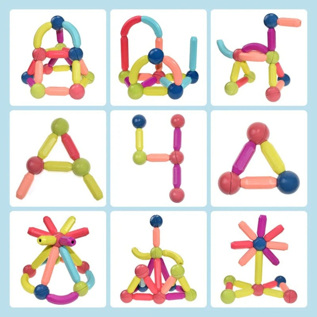 Magnetische Baustäbe - Kreatives Konstruktionsspielzeug