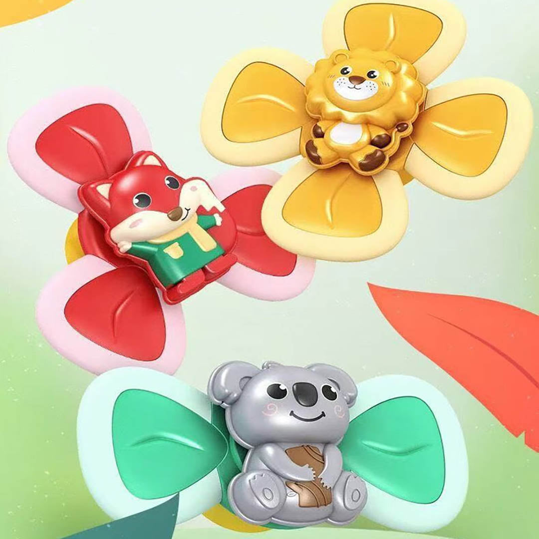 Drehendes Saugnapfspielzeug – Fesselndes sensorisches Spiel für Babys