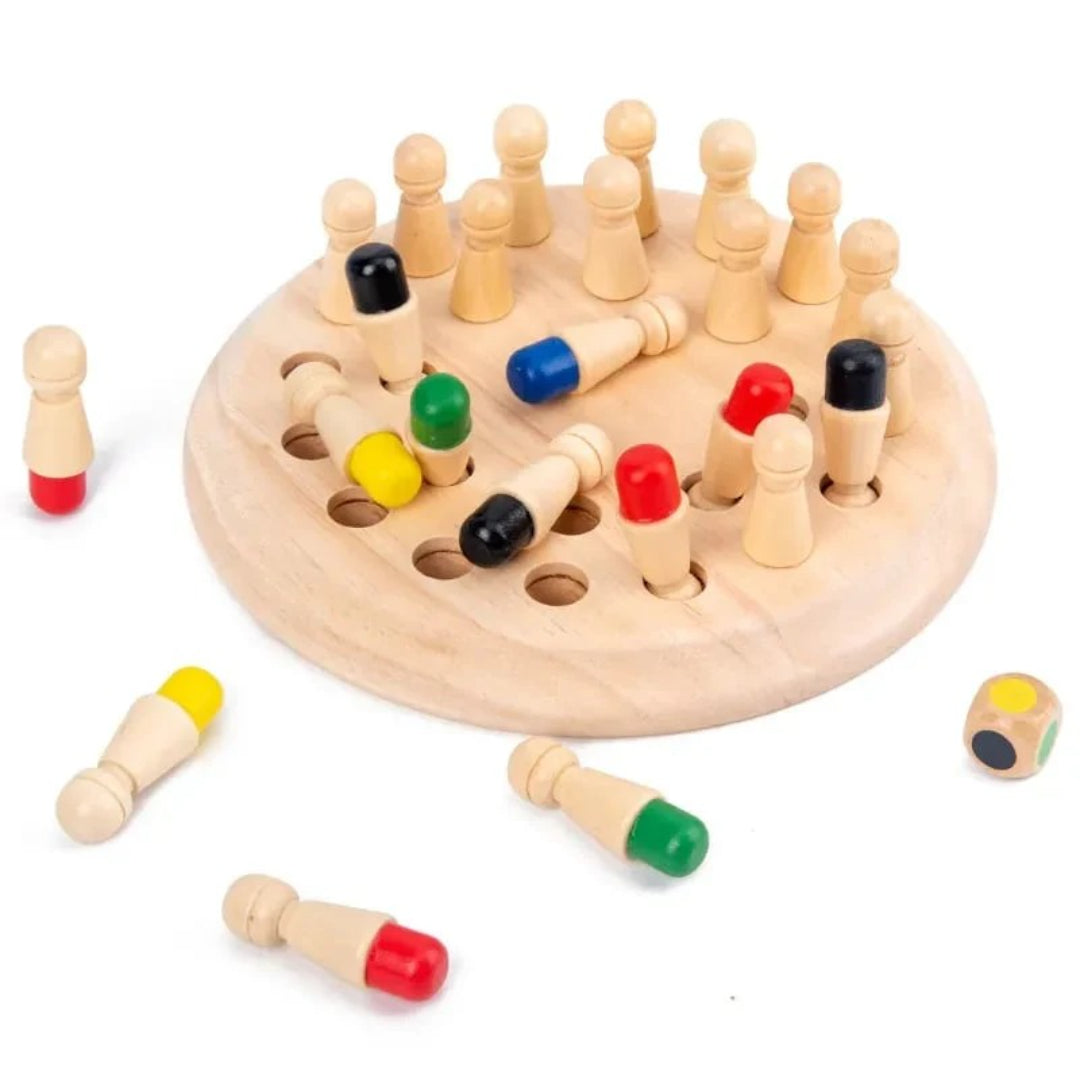Farbabgleich Holz Gedächtnisspiel