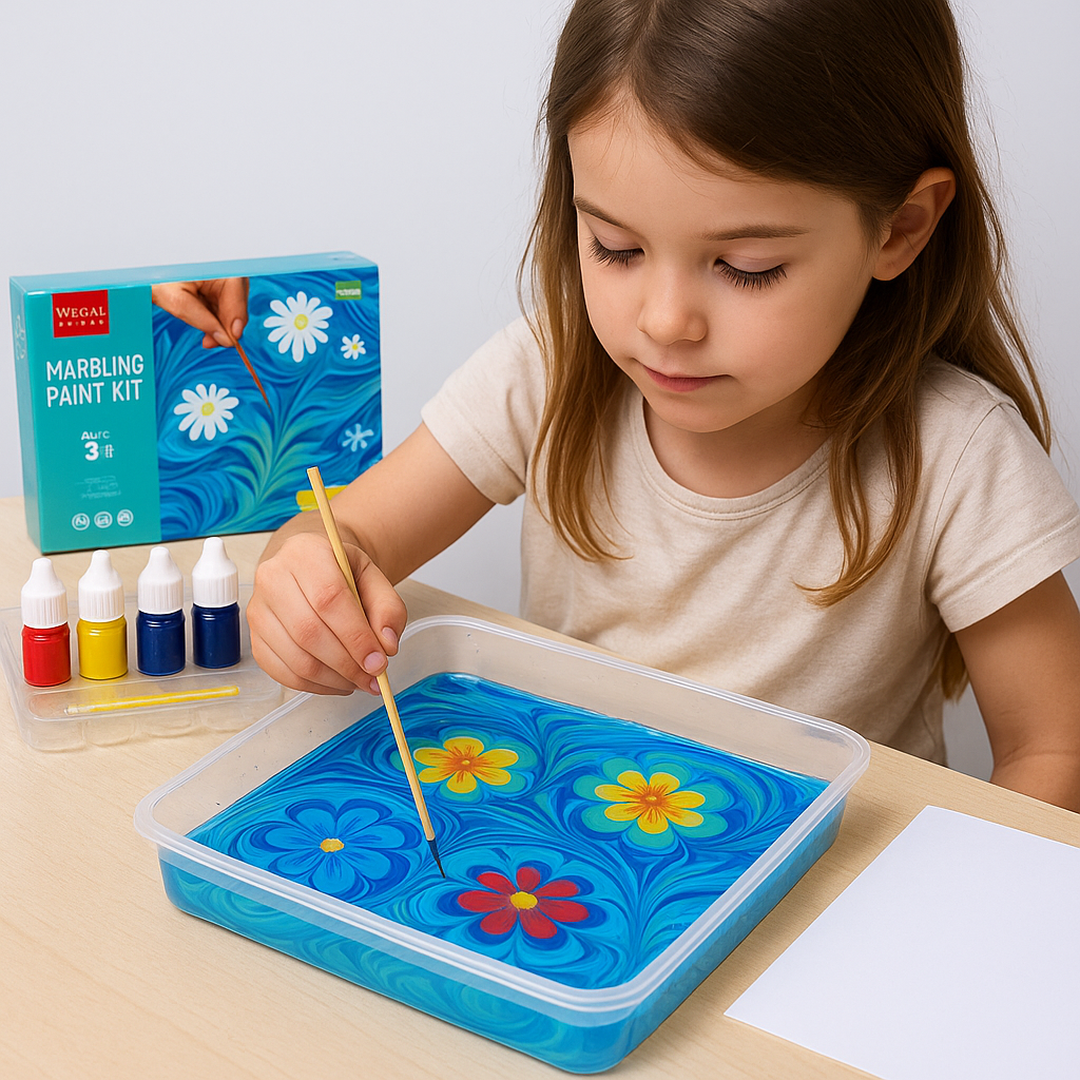 Künstlerisches Marmorierungs-Aquarell-Set – Spaß beim Malen