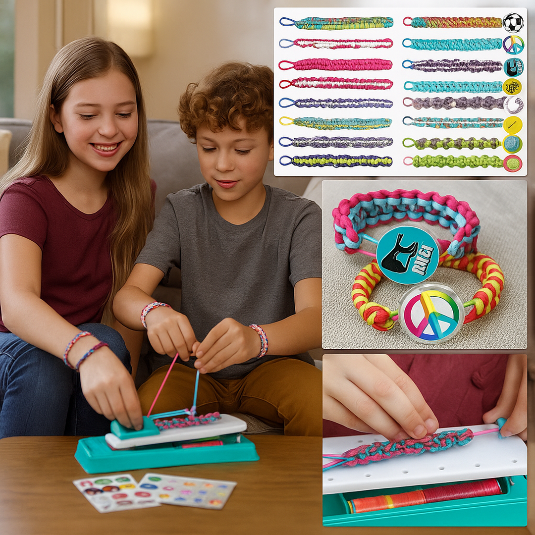Kreatives Handwerksarmband-Webset