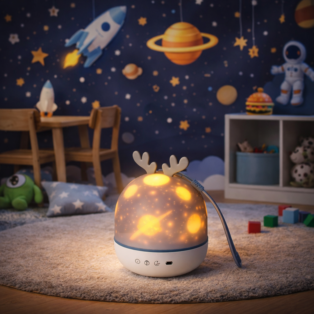 Galaxy Star Projektor – Beruhigende Nachtlampe für ruhigen Schlaf