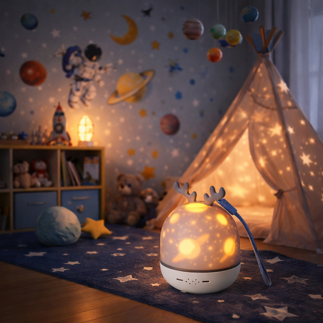 Galaxy Star Projektor – Beruhigende Nachtlampe für ruhigen Schlaf