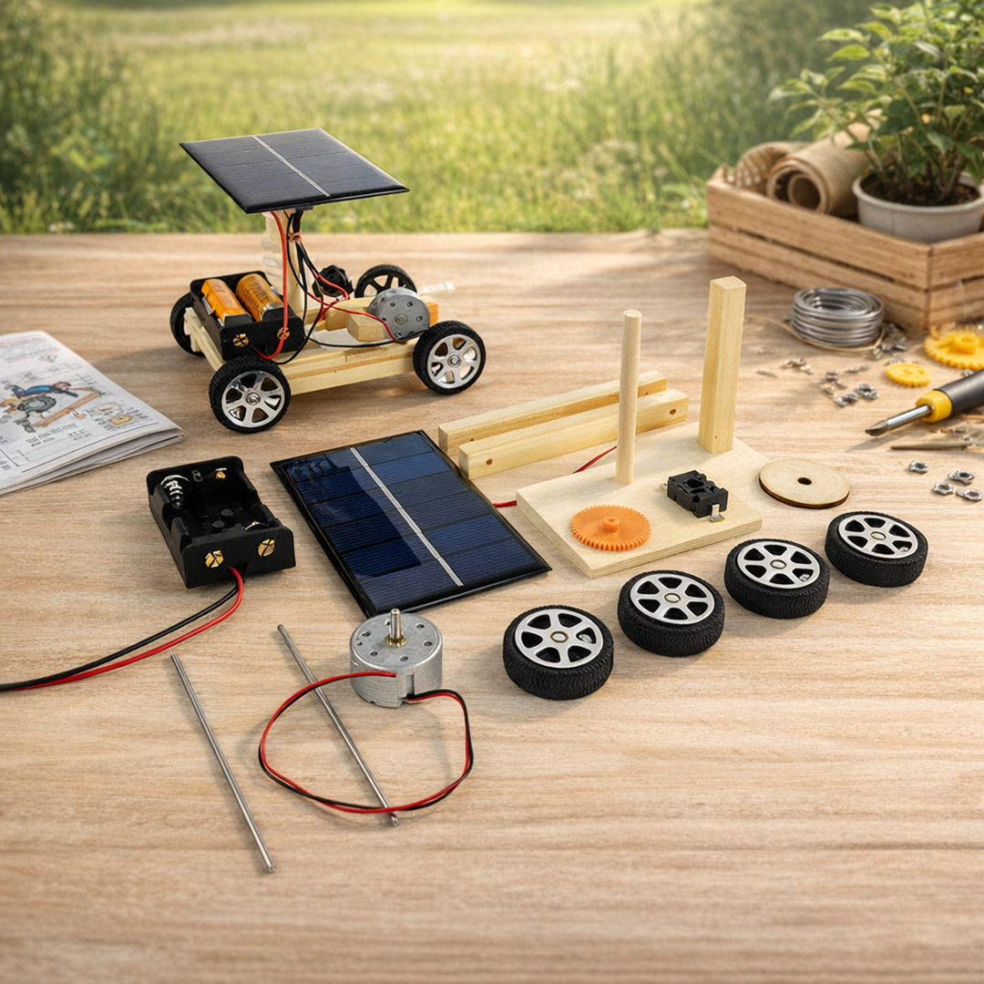Solar-Rennwagen-Bausatz – Spannendes STEM-Bauspielzeug für Kinder