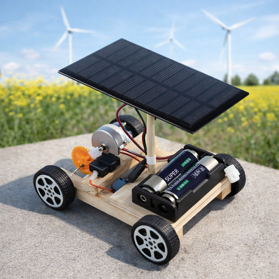 Solar-Rennwagen-Bausatz – Spannendes STEM-Bauspielzeug für Kinder