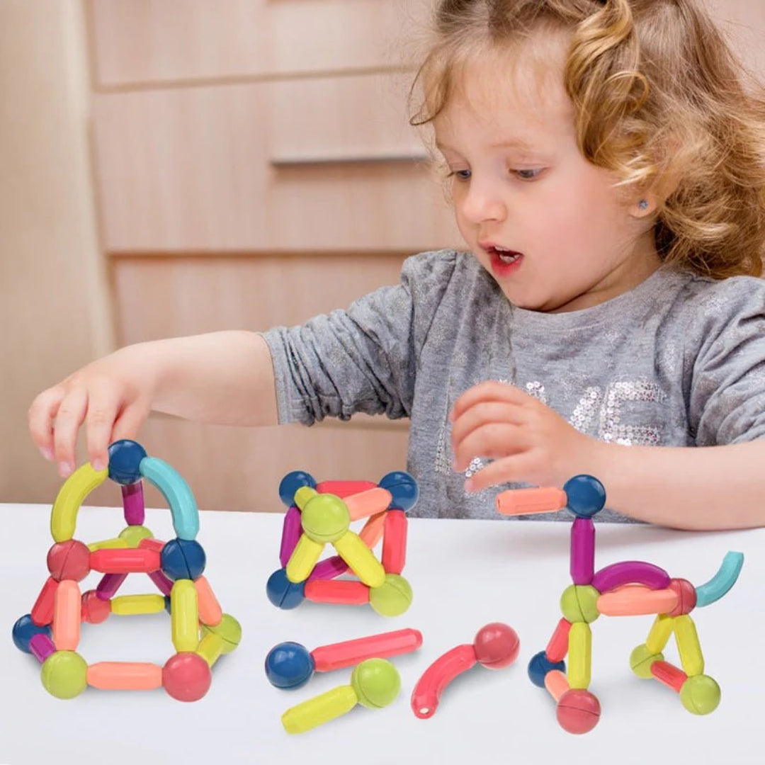 Magnetische Baustäbe - Kreatives Konstruktionsspielzeug