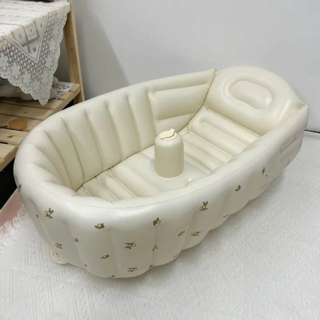 Tragbare aufblasbare Babybadewanne für Reisen