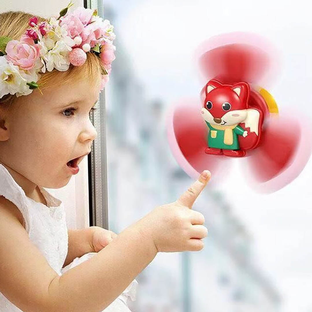 Drehendes Saugnapfspielzeug – Fesselndes sensorisches Spiel für Babys