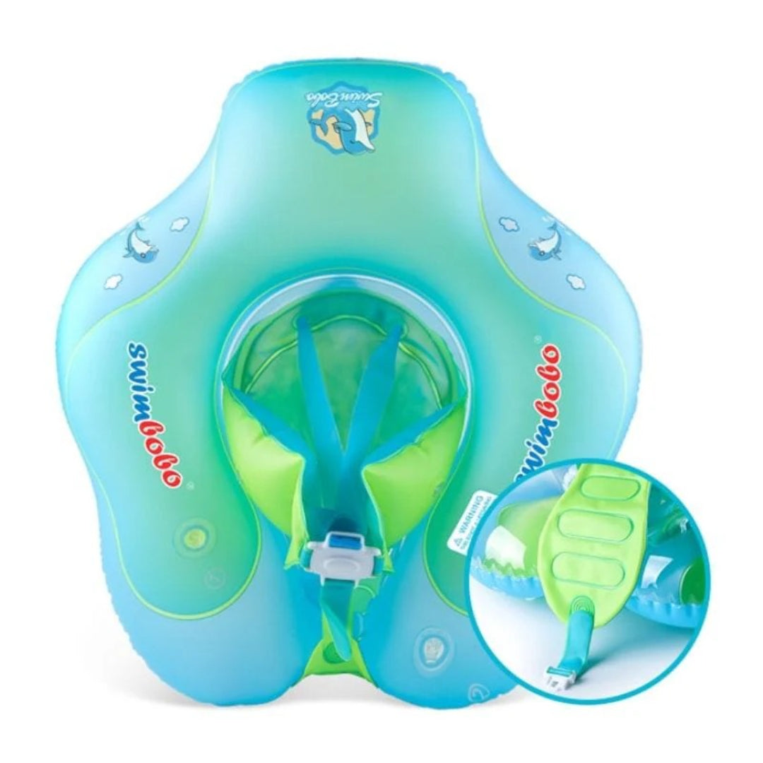 Schwimmtraining Ring für Säuglinge mit Sonnenschutz