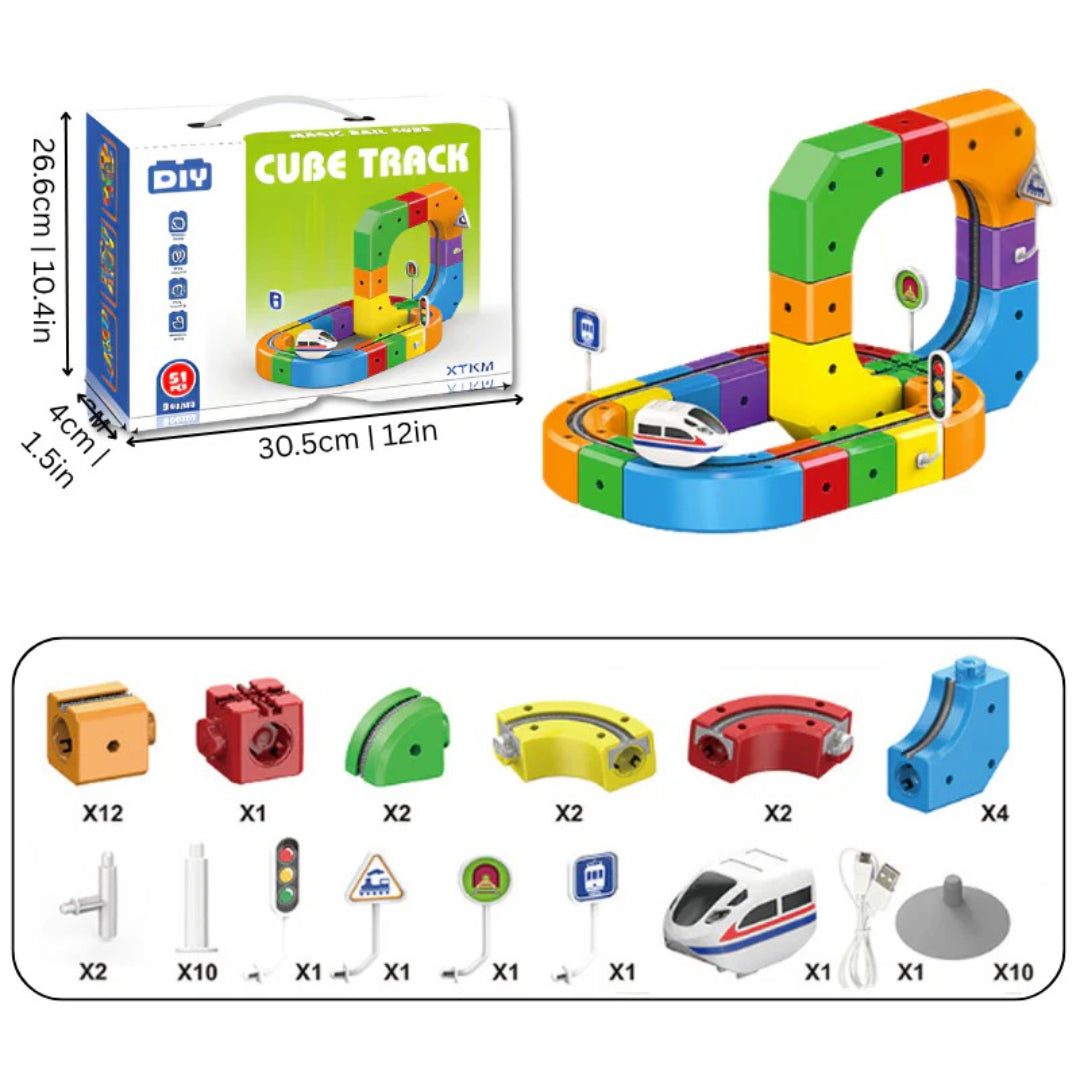 STEM Bau-Spielzeug: 3D Zug-Bausatz