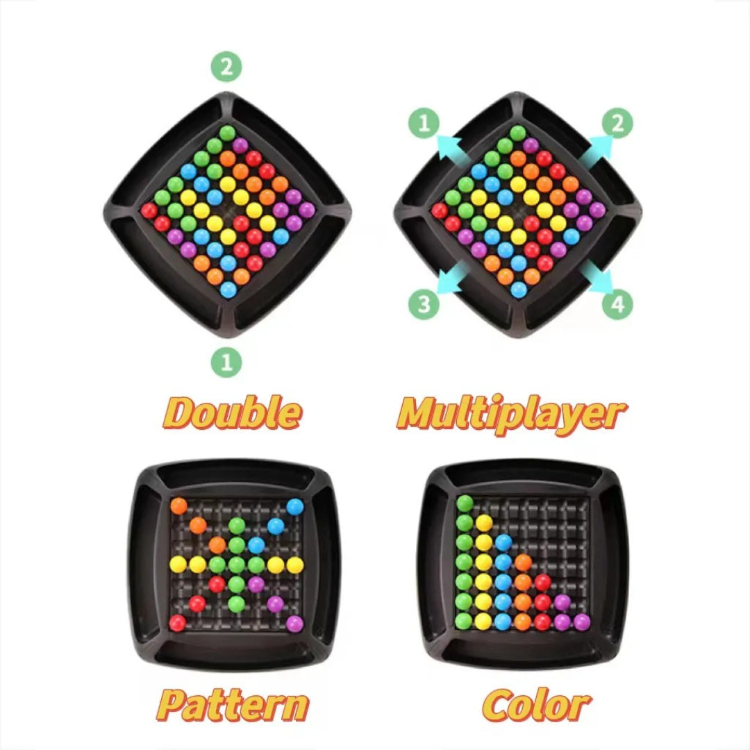 Regenbogen Logik Puzzle: Farbmatching-Herausforderung