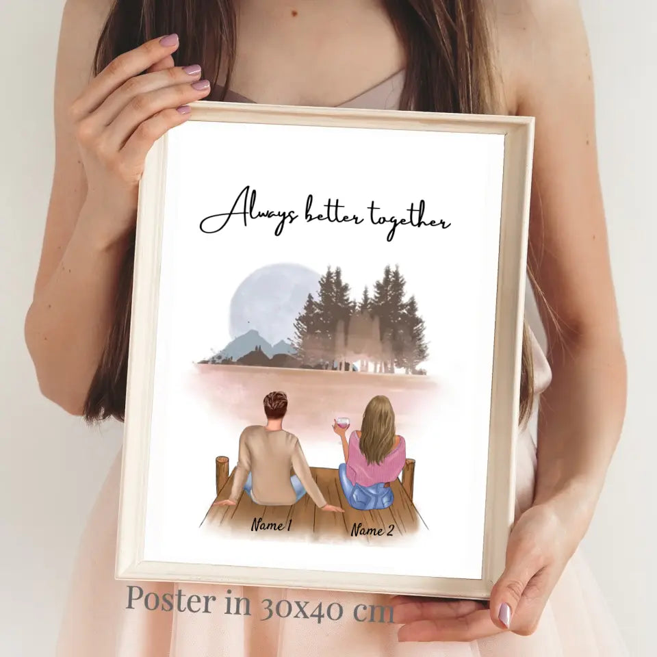 Brother & Sister - personalized poster