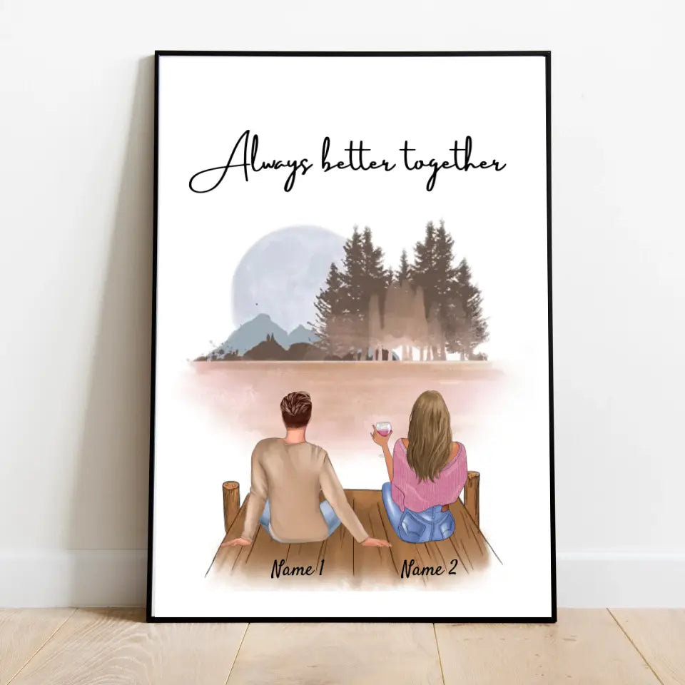 Brother & Sister - personalized poster