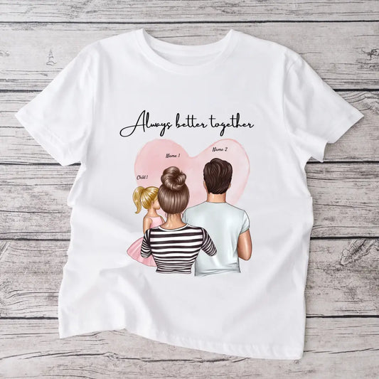 Famille heureuse - T-shirt personnalisé