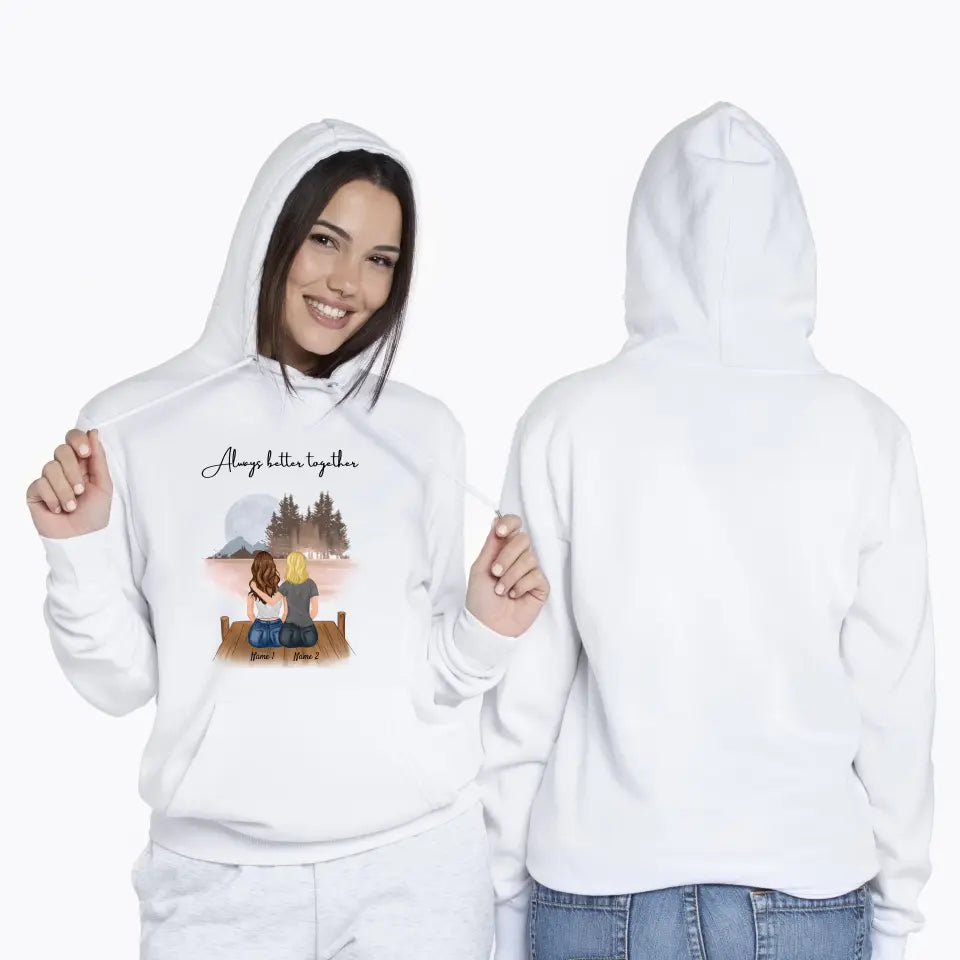 Best friends - Personalized Hoodie (2-5 persons)