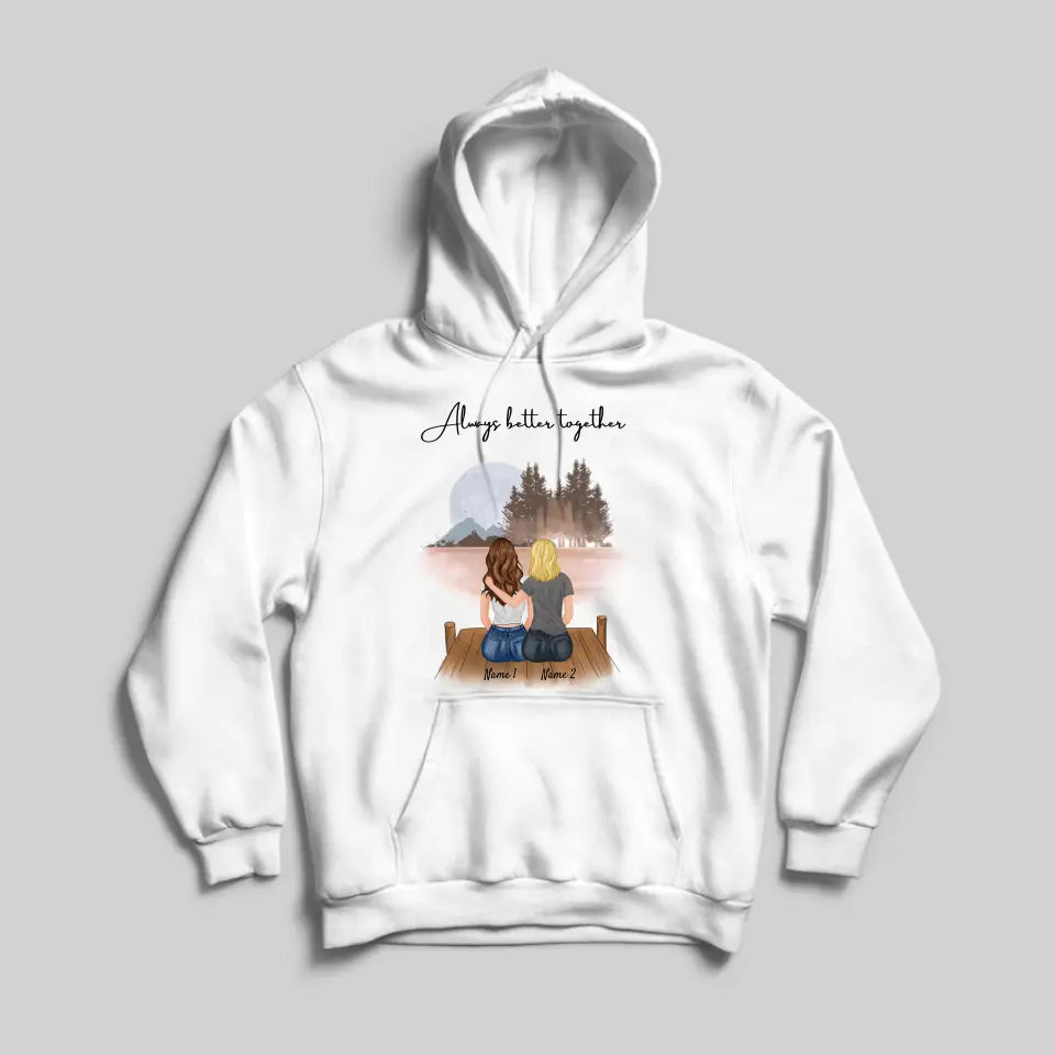 Best friends - Personalized Hoodie (2-5 persons)