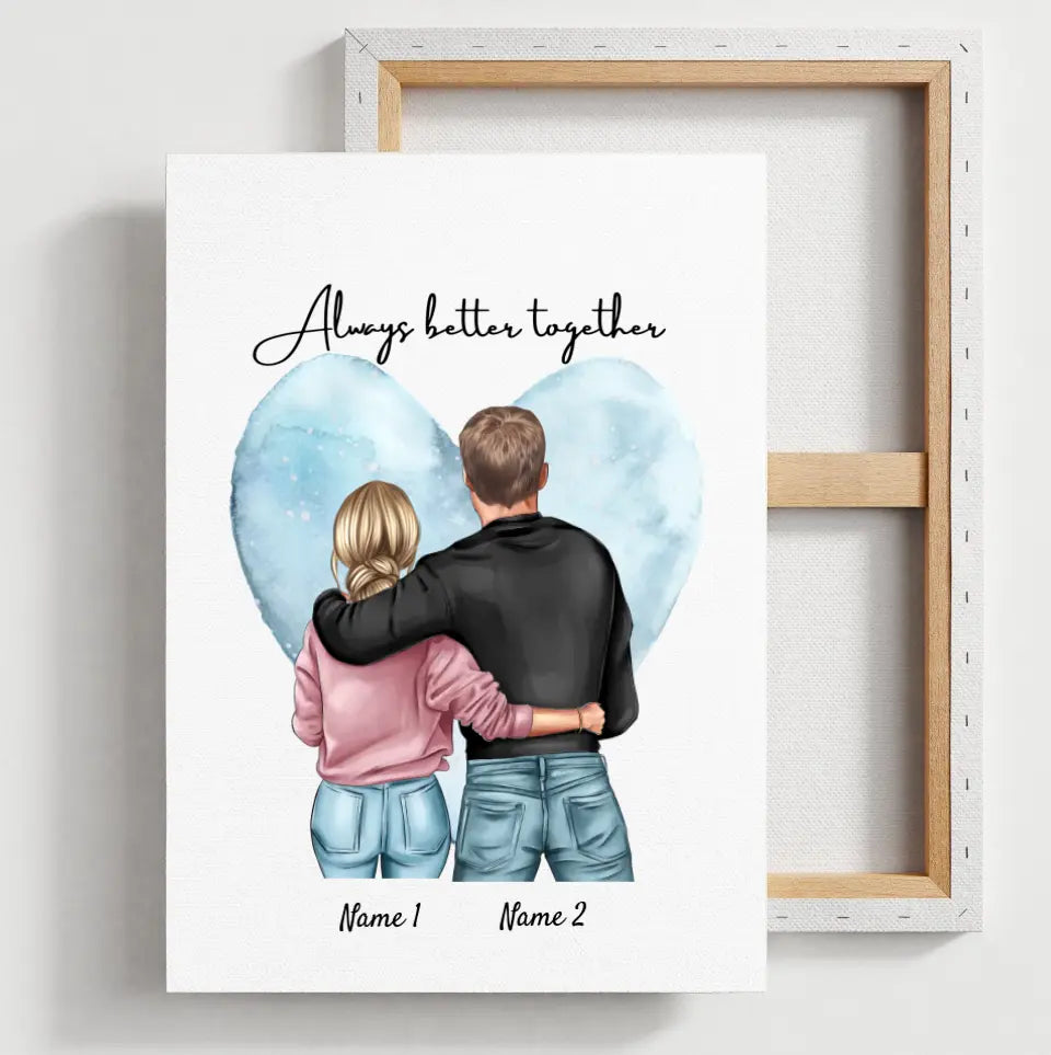 Best couple - Personalized canvas