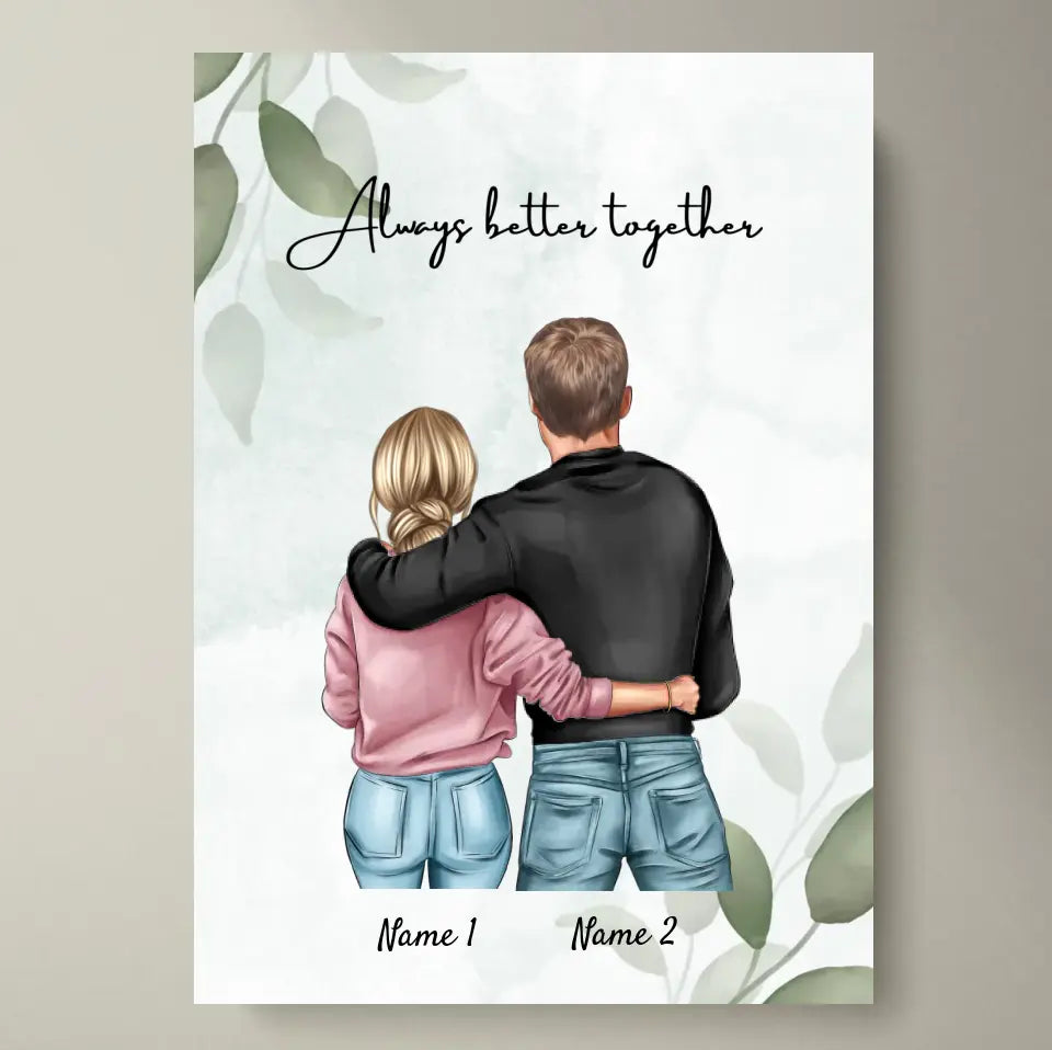 Best couple - Personalized canvas