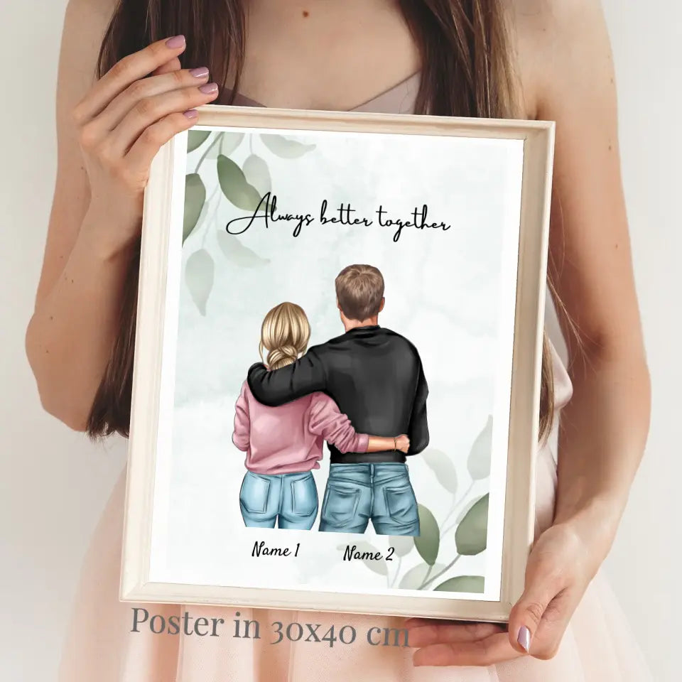 Best couple - Personalized canvas