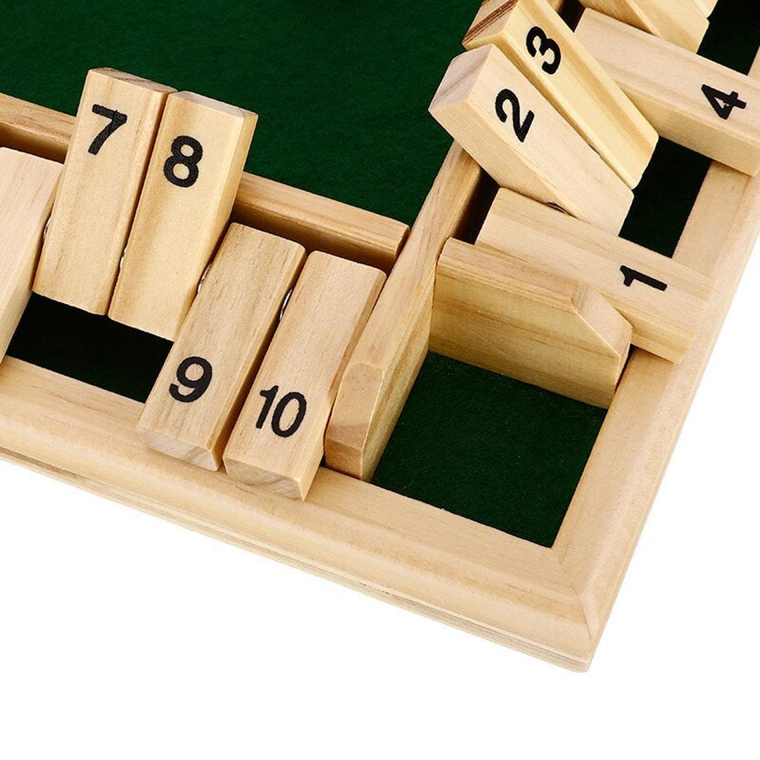 Klassisches Familienspiel: Holz Shut the Box