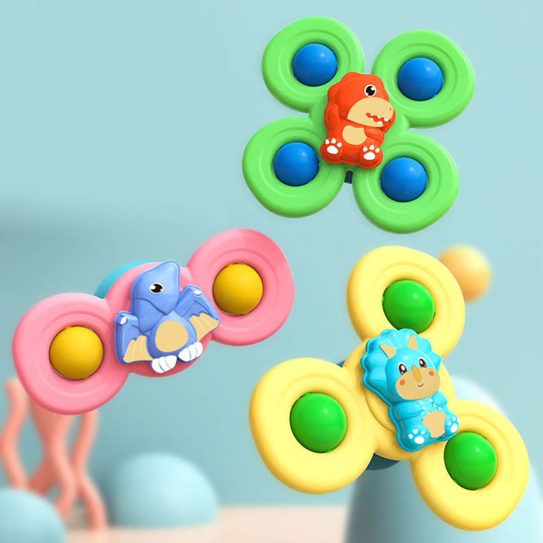 Drehendes Saugnapfspielzeug – Fesselndes sensorisches Spiel für Babys