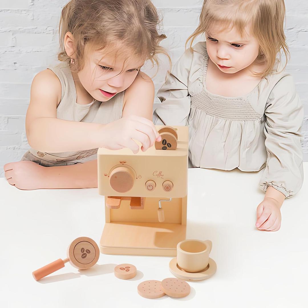 Kinder Holz Kaffee- und Teespielset – Café-Erlebnis
