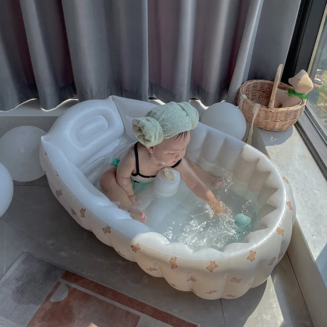 Tragbare Faltbare Aufblasbare Babybadewanne