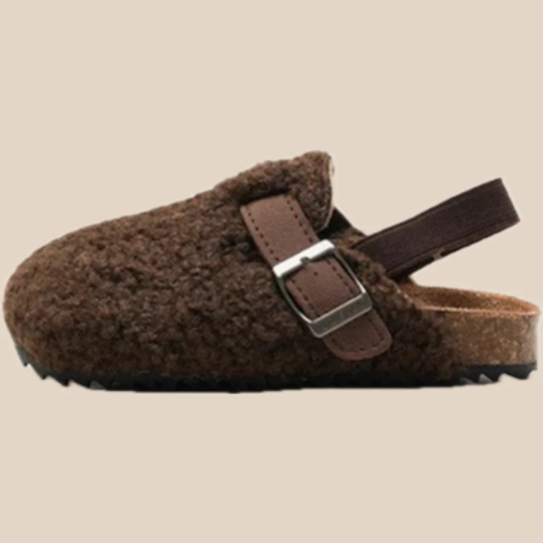Unisex Kinder Woll-Mokassins