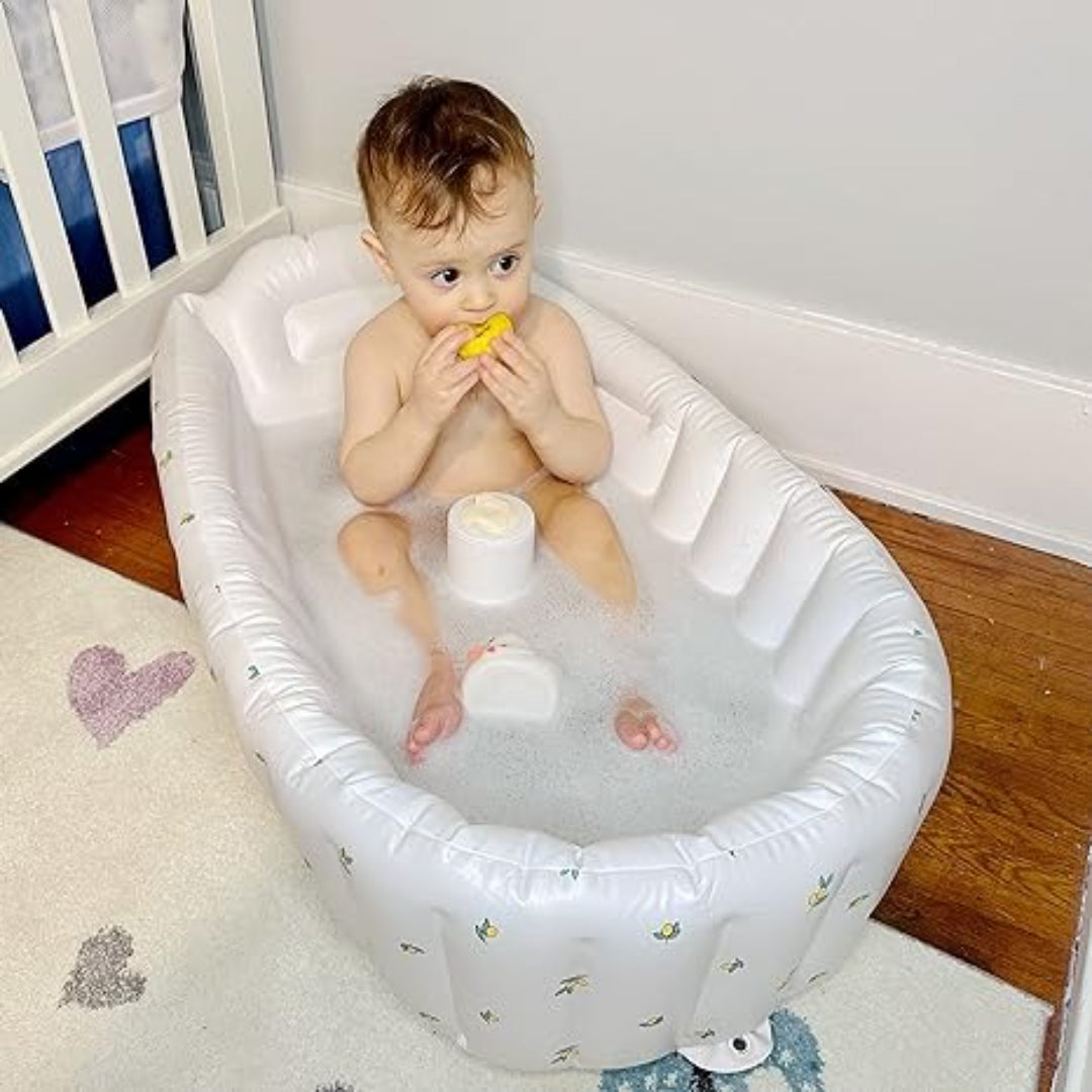 Tragbare aufblasbare Babybadewanne für Reisen