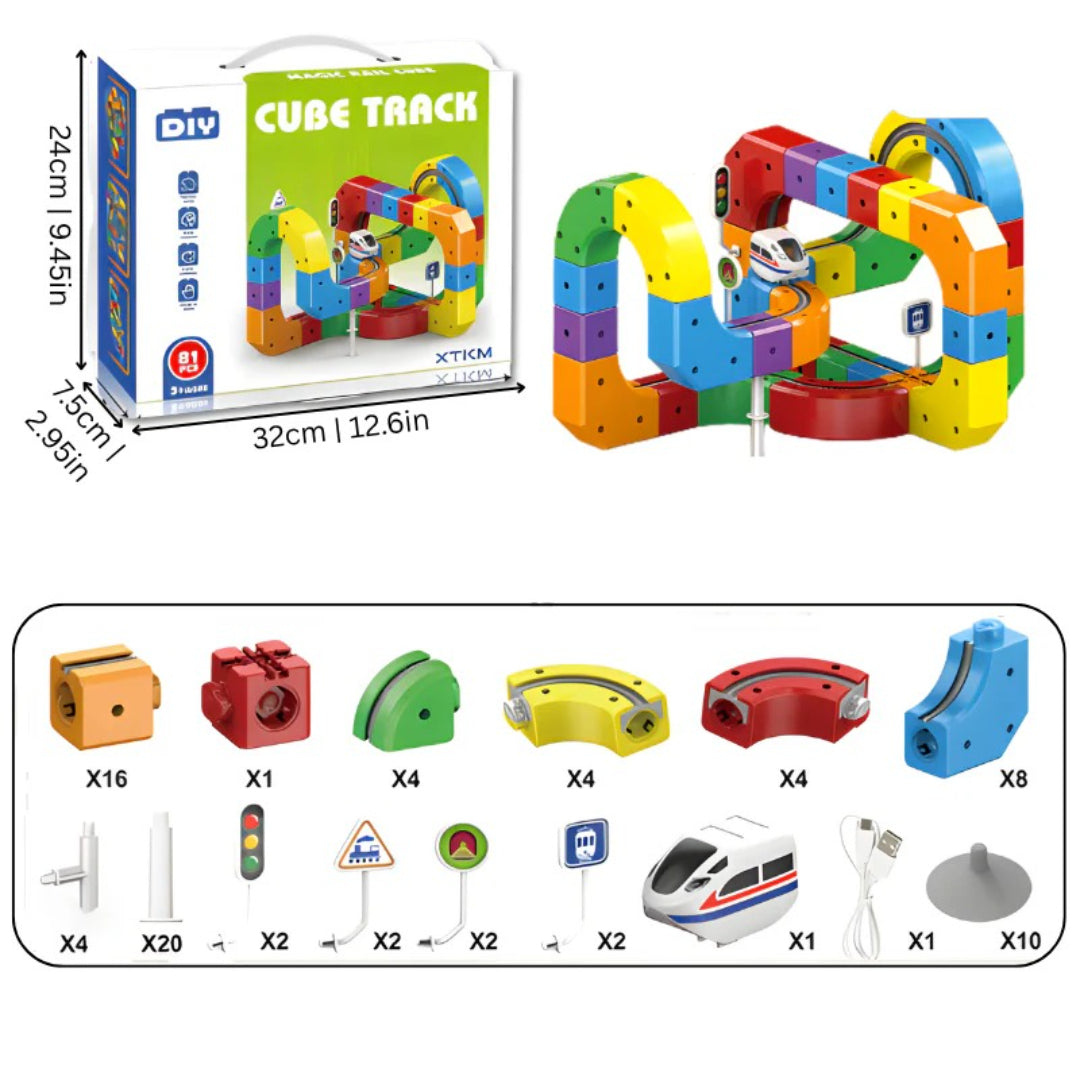 STEM Bau-Spielzeug: 3D Zug-Bausatz