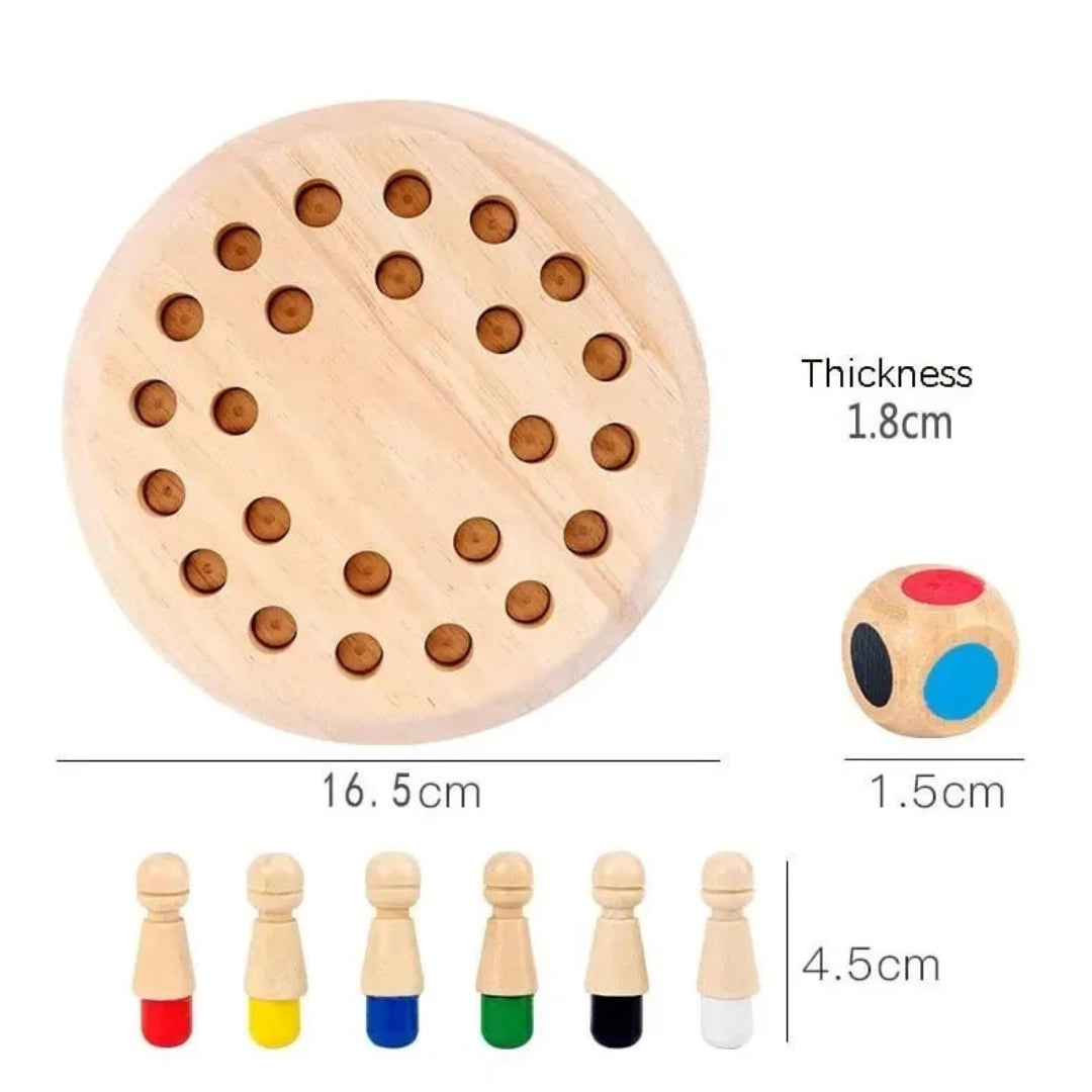 Farbabgleich Holz Gedächtnisspiel