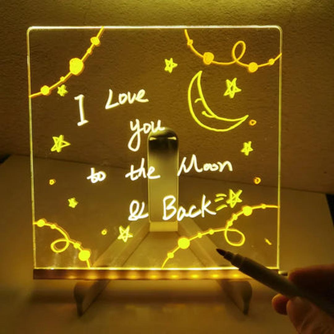 Leuchtende LED-Zeichentafel – Spaßiges kreatives Kunst- und Schreibwerkzeug für Kinder