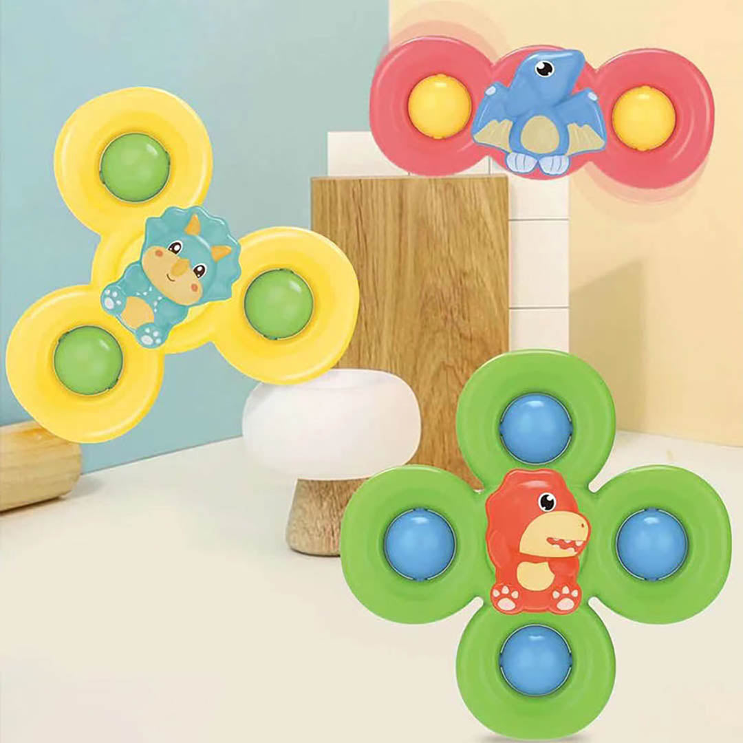 Drehendes Saugnapfspielzeug – Fesselndes sensorisches Spiel für Babys