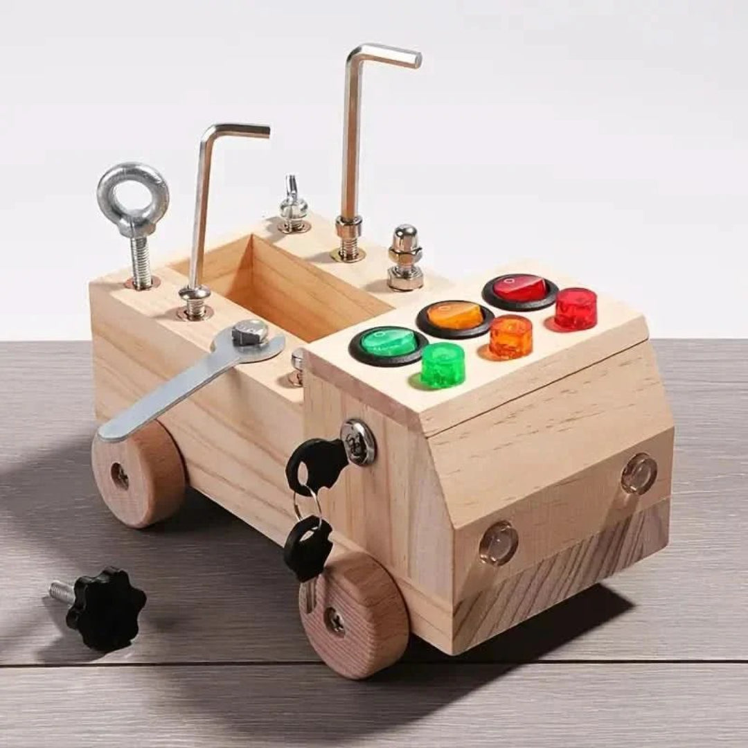 Montessori-Sinnesbrett – Fesselndes Spielzeug zur Verbesserung der motorischen Fähigkeiten