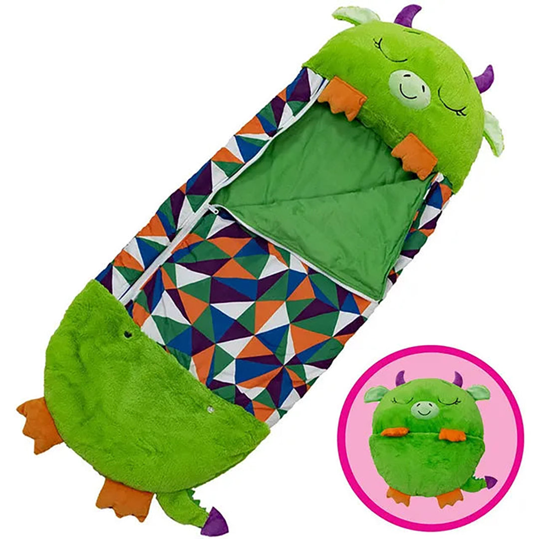 Kinder 2-in-1 Schlafsack mit Kissen – Lustiges Cartoon-Design