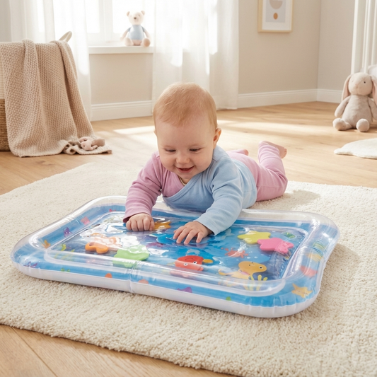 Colorful Sea Motifs | Tummy Time Mat for Babies with Sensory Stimulation | Safe Play Mat for Motor Development 0