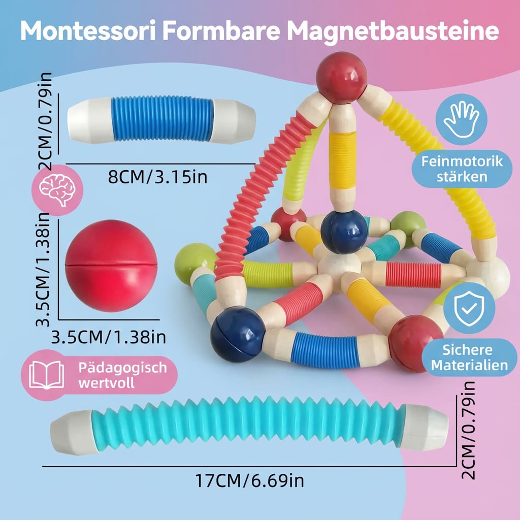 Creative Builders | Magnetic Building Blocks with Moldable Design | Endless Learning Fun for Kids 6