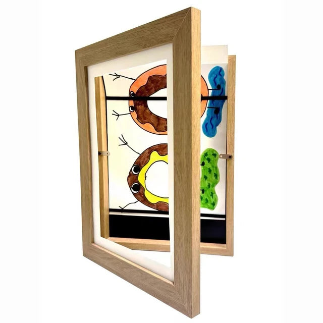 Creative Display | Picture Frame for 150 Drawings with Easy Change Mechanism | Modern Wall Art Organizer for Kids' Artwork 7