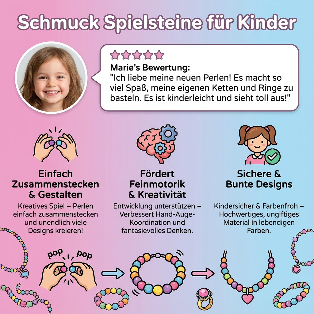 Creative Jewelry Tokens | Bracelet Making Set with 500+ Colorful Pieces | Fun Activity for Kids' Imagination 5