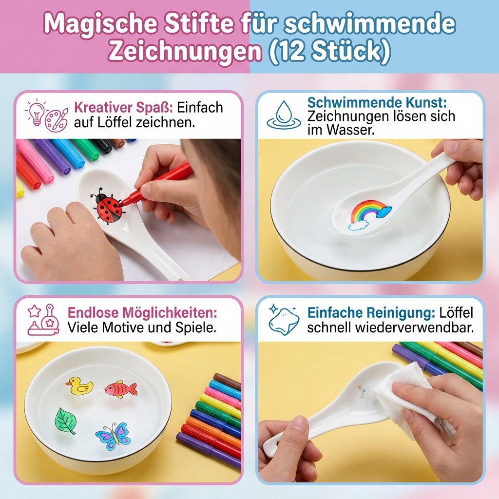 Creative Magic Pens | Floating Drawing Set with 12 Vibrant Colors | Fun Art Tool for Imagination and Creativity 4