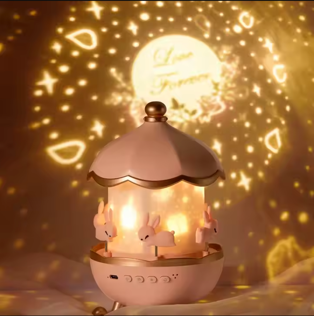Kinder Rotierender Nachtlicht Projektor – Lustige Projektionsdesigns