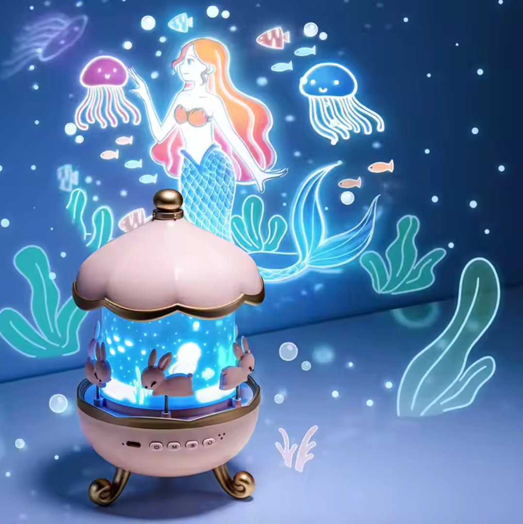 Kinder Rotierender Nachtlicht Projektor – Lustige Projektionsdesigns