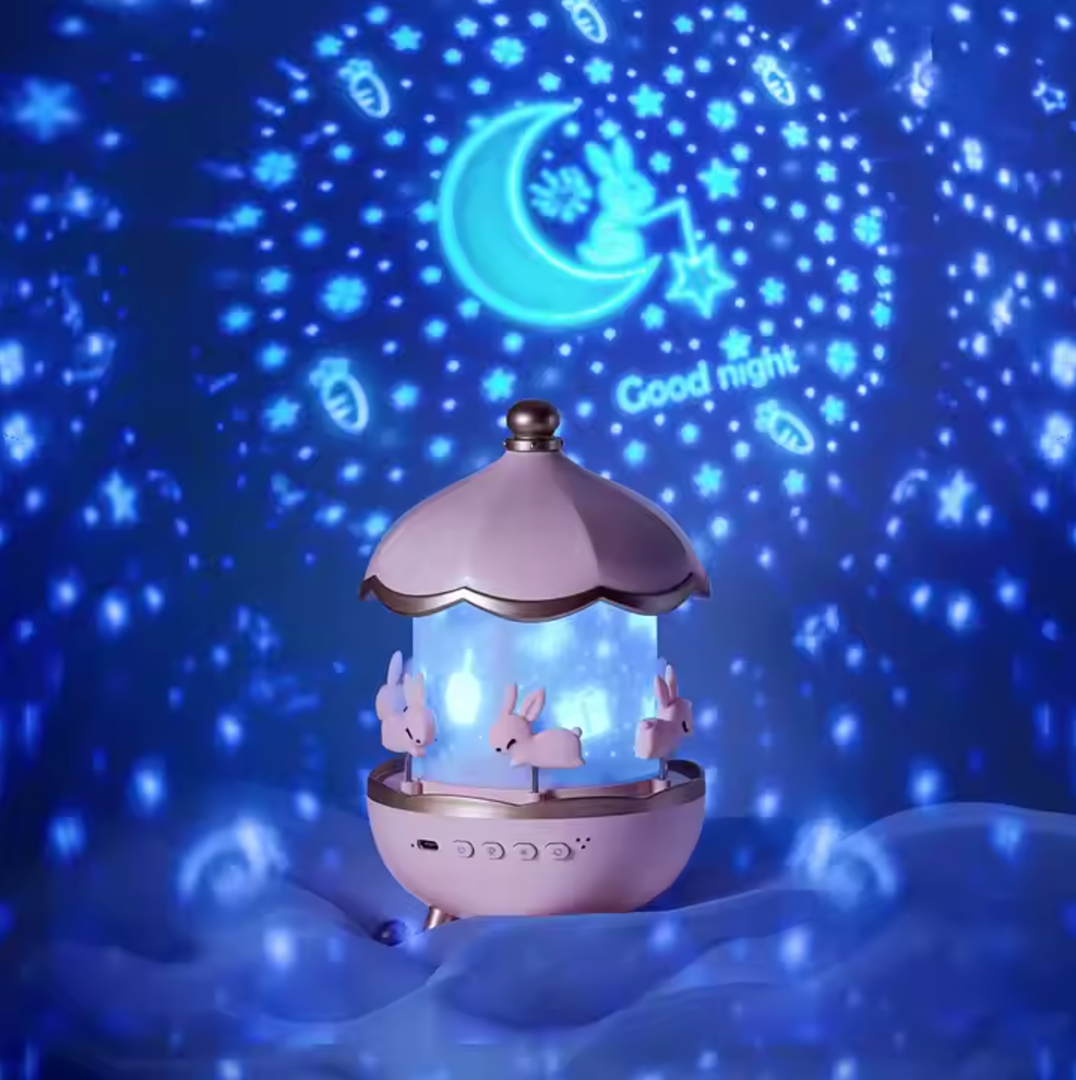 Kinder Rotierender Nachtlicht Projektor – Lustige Projektionsdesigns