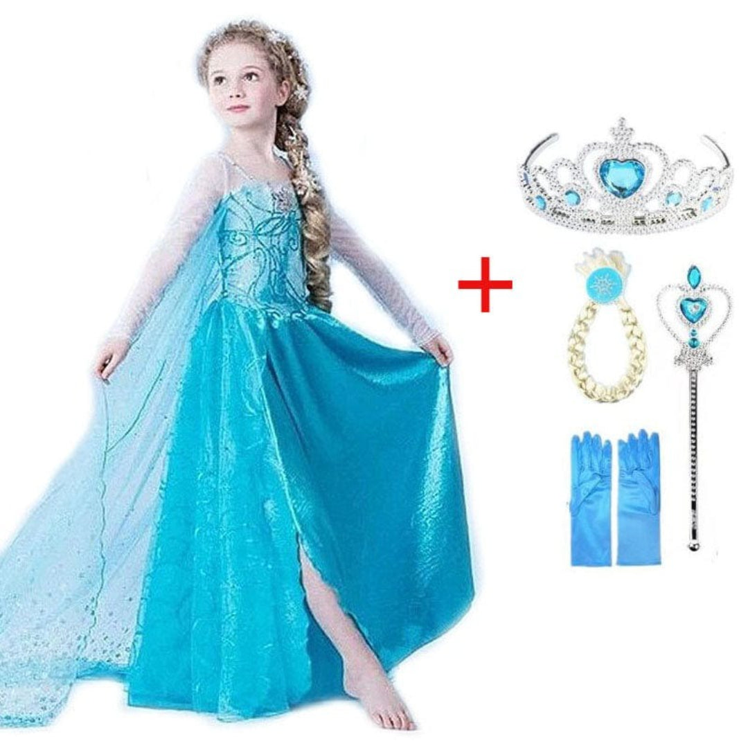 Prinzessinnenkostüm-Set mit Accessoires - Königinnenkleid