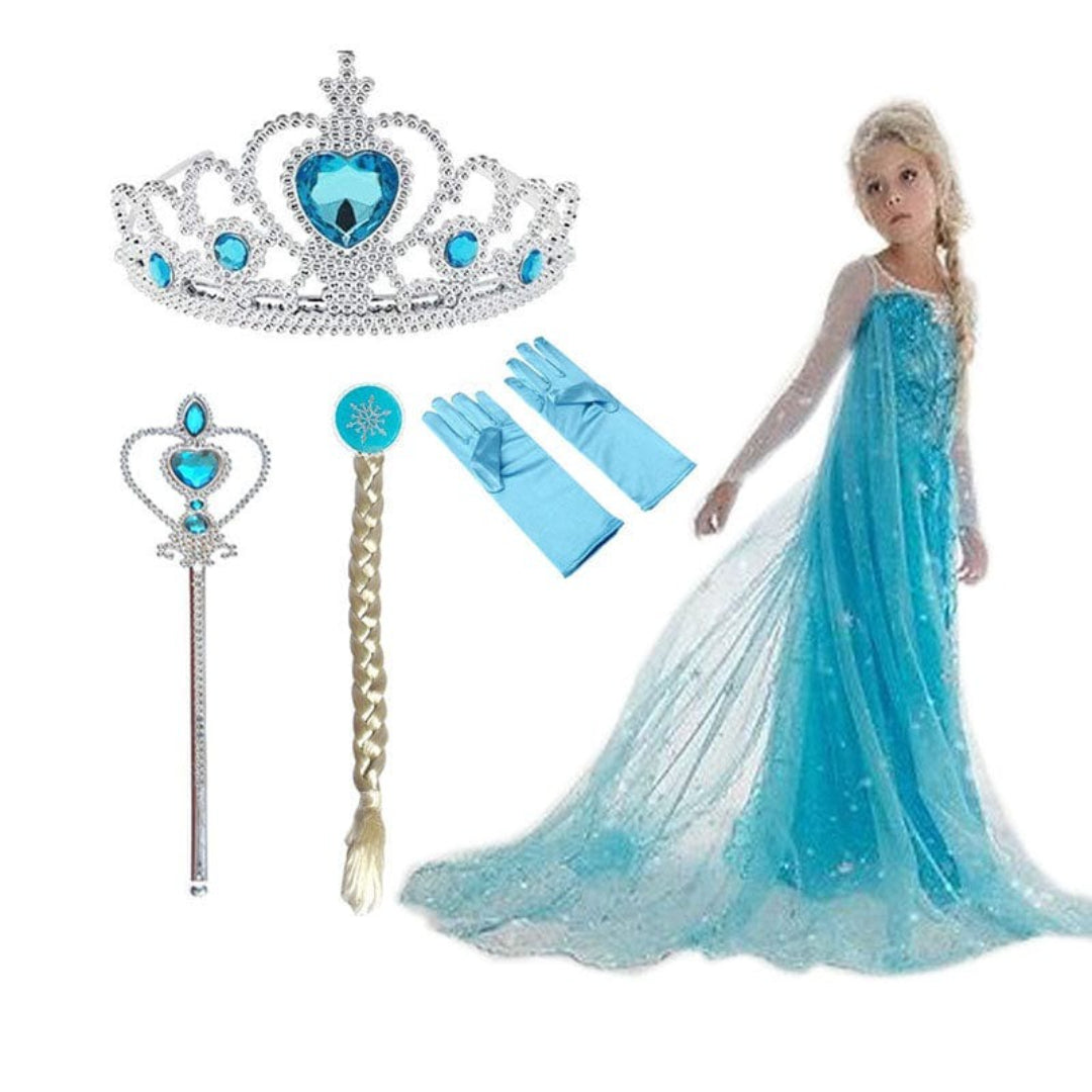 Prinzessinnenkostüm-Set mit Accessoires - Königinnenkleid