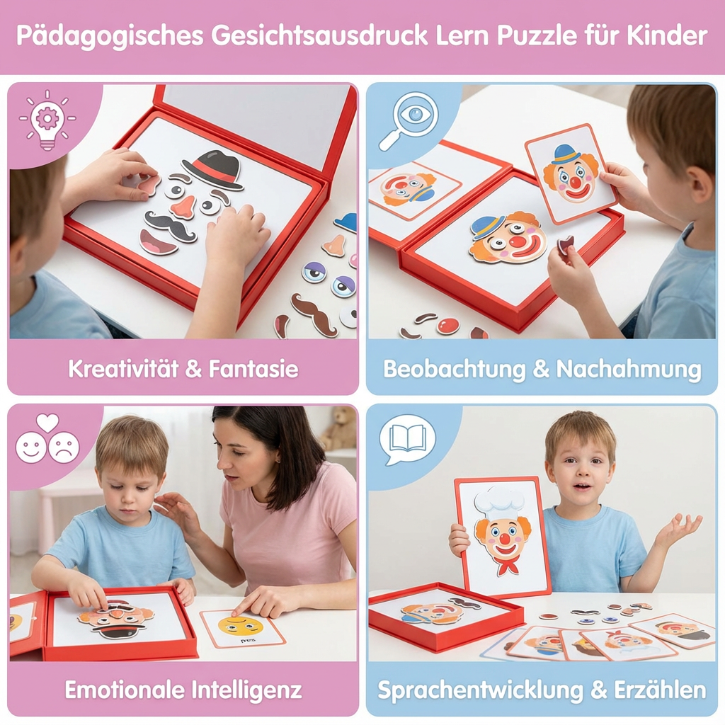 Emotional Learning Puzzle | Educational Toy with Colorful Pieces | Interactive Learning Toy for 3-4 Year Olds 4