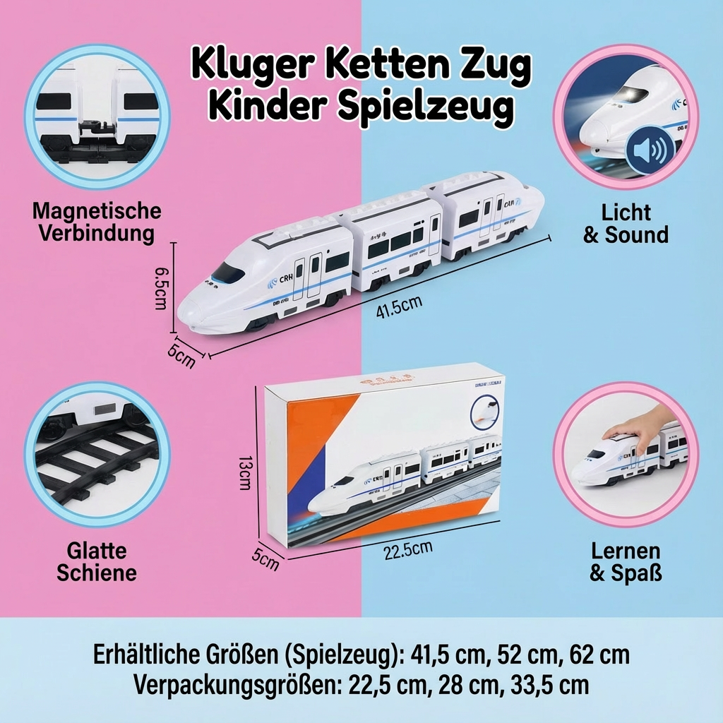 Explorer's Train Set | Colorful Toy Train with Durable Design | Engaging Learning Tool for Motor Skills Development 6